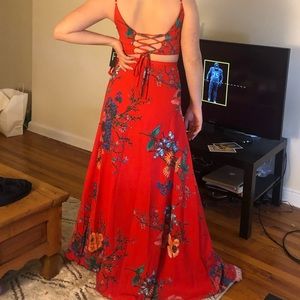 Bloom with a View Two-Piece Maxi Dress